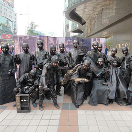 Old Beijing Living Statues