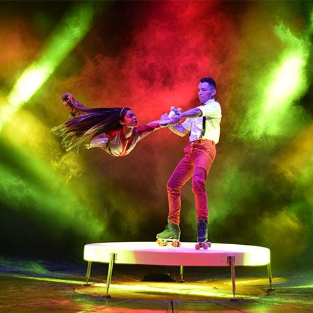 Rollerskating Duo Columbia 