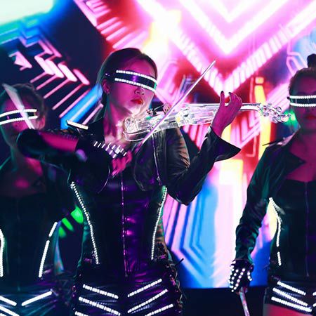 Crystal LED Violinist Singapore