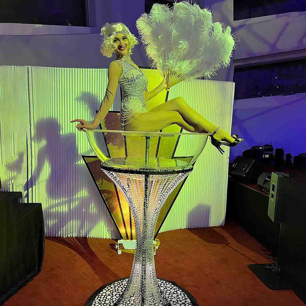 Martini Glass Dancer Las Vegas