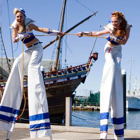 Sailors Stilt Walkers
