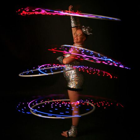 Themenbezogene Hula-Hoop-Shows UK