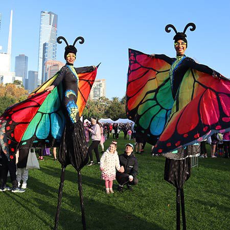 Butterfly Stilt Walkers Sydney