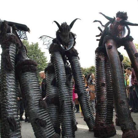 Gigantic Stilt-Characters