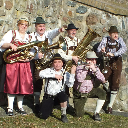 Traditionelle deutsche Oompah-Band