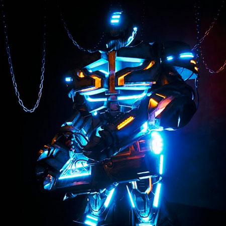 Robot da discoteca a LED