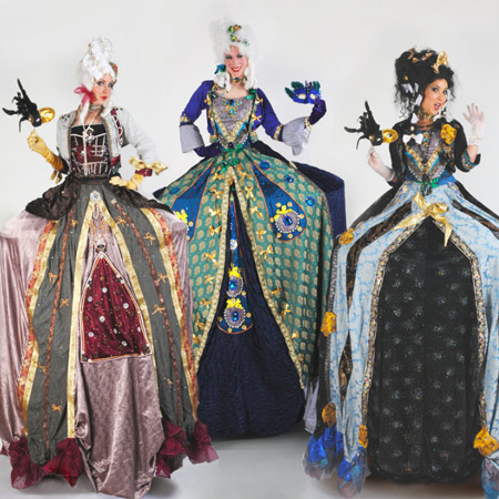 Regency Dames Stelzenläuferinnen