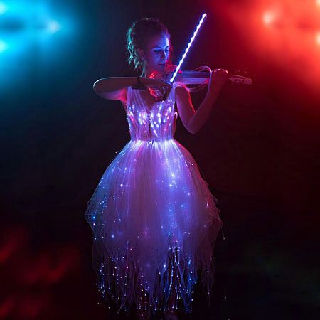 Robe de violon LED