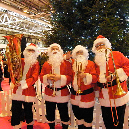 Weihnachts-Brass-Band