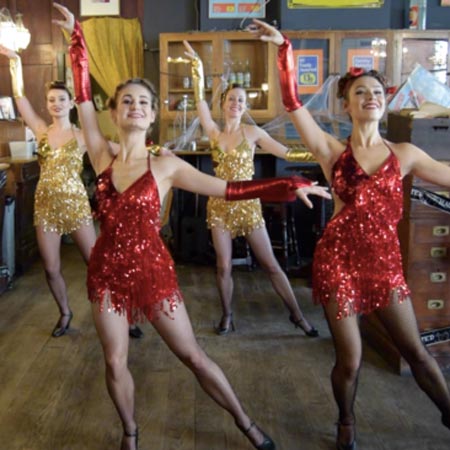 Christmas Themed 1940s Dancers