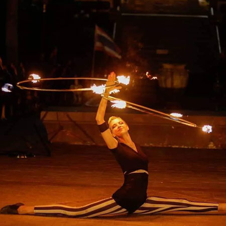 Multitalented Fire Dancer