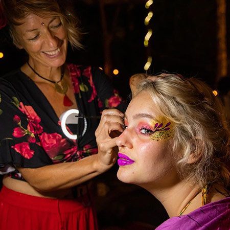 Maquillaje Ecológico de Estilo Festival