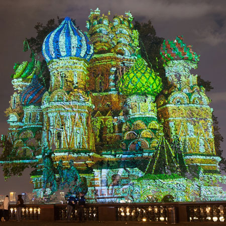 3D Tree Image Projection Show