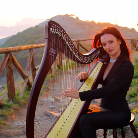 Female Harpist Naples