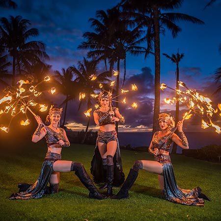 Spettacoli di danza del fuoco coreografati