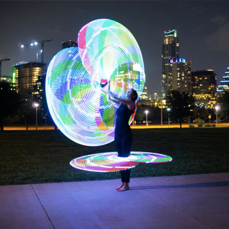 Aros de Hula Hoop LED en Texas