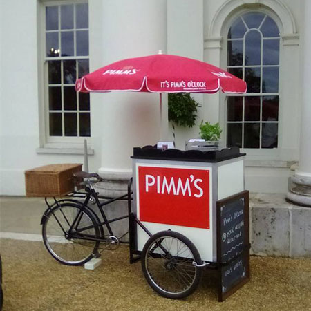 Pop-up Pimm's Bike UK