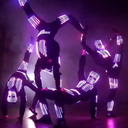 Acrobatic LED Tron Show