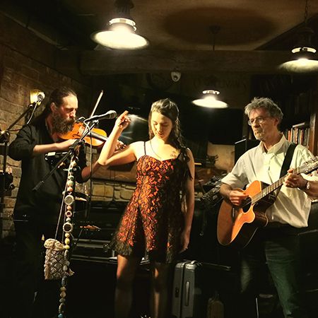 Traditionelle gälische Band Frankreich