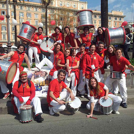 Percussionnistes brésiliens à Rome