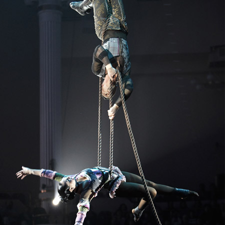 Emotive Aerial Performance Duo