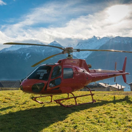 Visite en hélicoptère de la Vallée Bénie