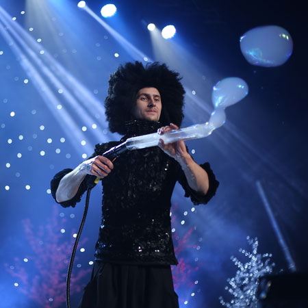 Spectacle de bulles de Noël à Beyrouth