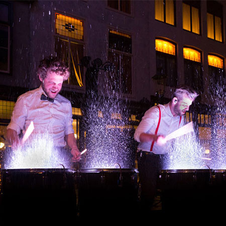 Splashing Drummers
