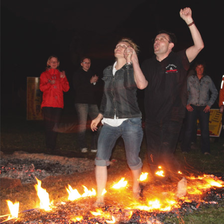 Feuerlauf in Wien