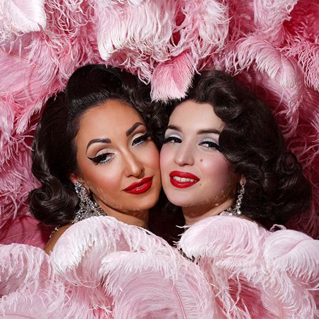Vintage Showgirl Duo