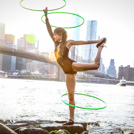 Hula Hoop Fire Show