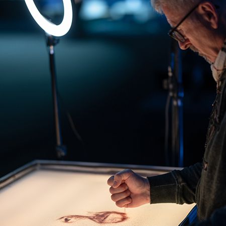 Sand Portrait Artist