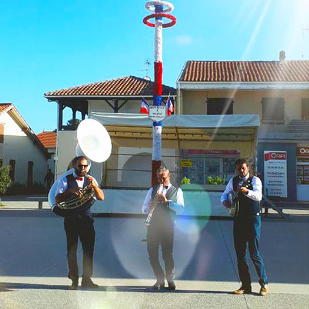 Trio di jazz itinerante di New Orleans