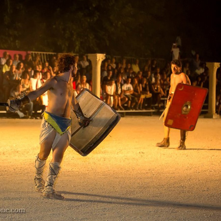 Artistas de gladiadores romanos