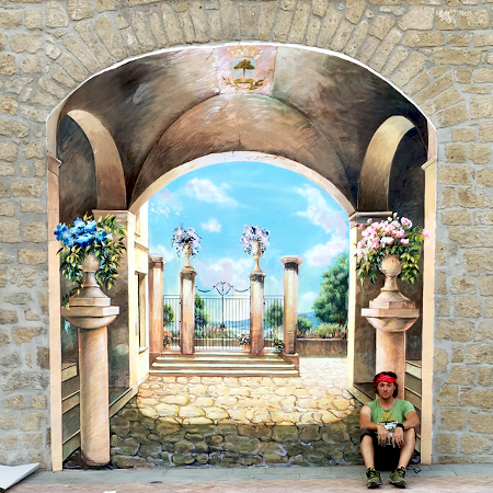 Artiste de rue en 3D Italie