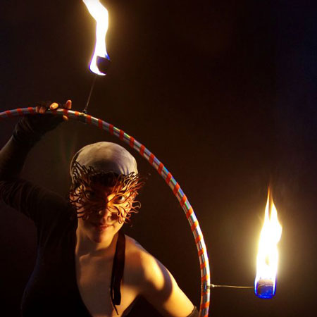 Feuer- & LED-Licht-Kombinations-Show
