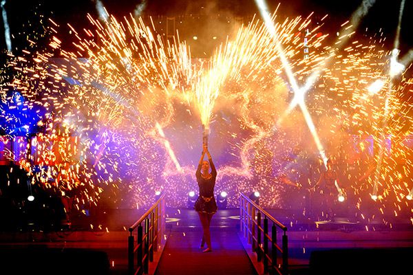 Book Now LED & Fire Stage Show | Scarlett Entertainment