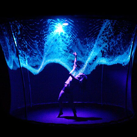 Video Mapped Vortex Dancer