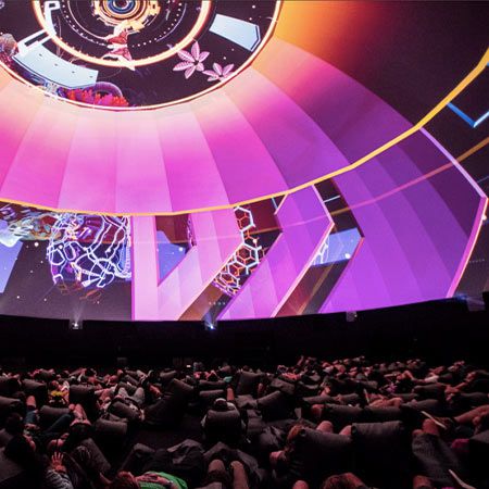Projection Mapped Domes