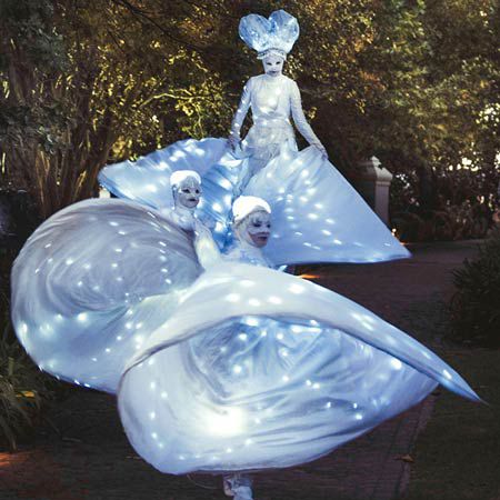 Illuminated LED Winged Dancers