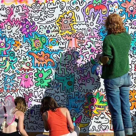 Interactive Colouring Walls 