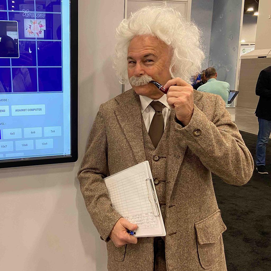 Imitateur d'Albert Einstein à Los Angeles