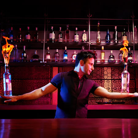 bartender flaring