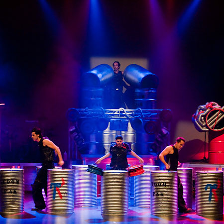 Bash ends for Recycled Percussion at Saxe Theater