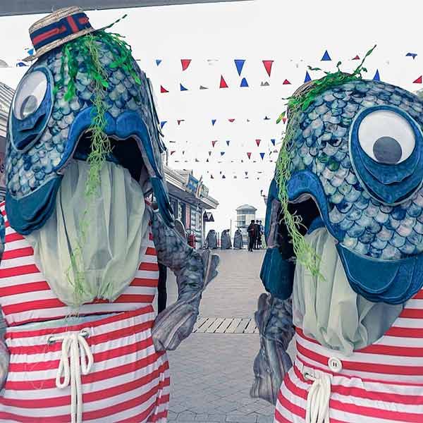 Unique Roaming Fish Characters