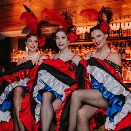 Stunning Parisian CanCan themed party entertainment to hire; London and UK