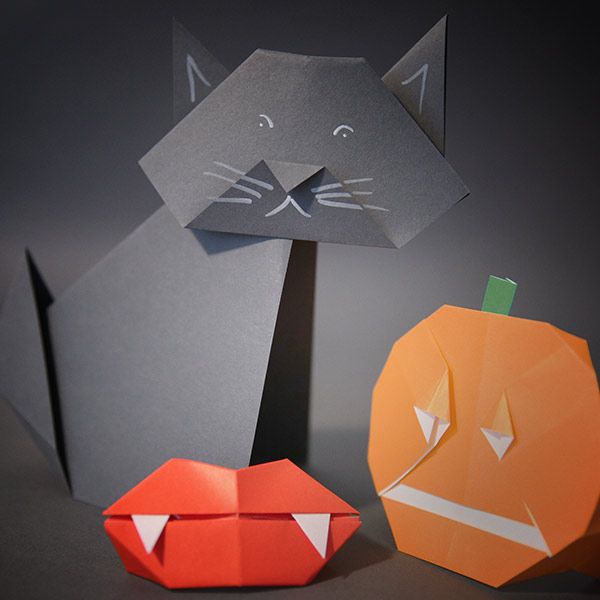 Clase en línea de Origami de Halloween