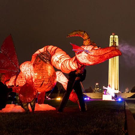 Glowing Dragon Puppet