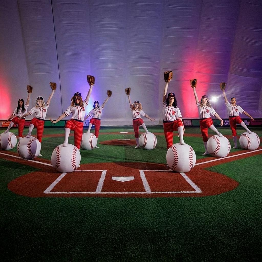 Giant Baseball Dance Show