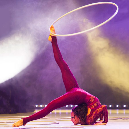 Hula Hoop Contortion Act